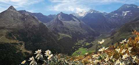 Vista panoramica su Plan e la Val Passiria